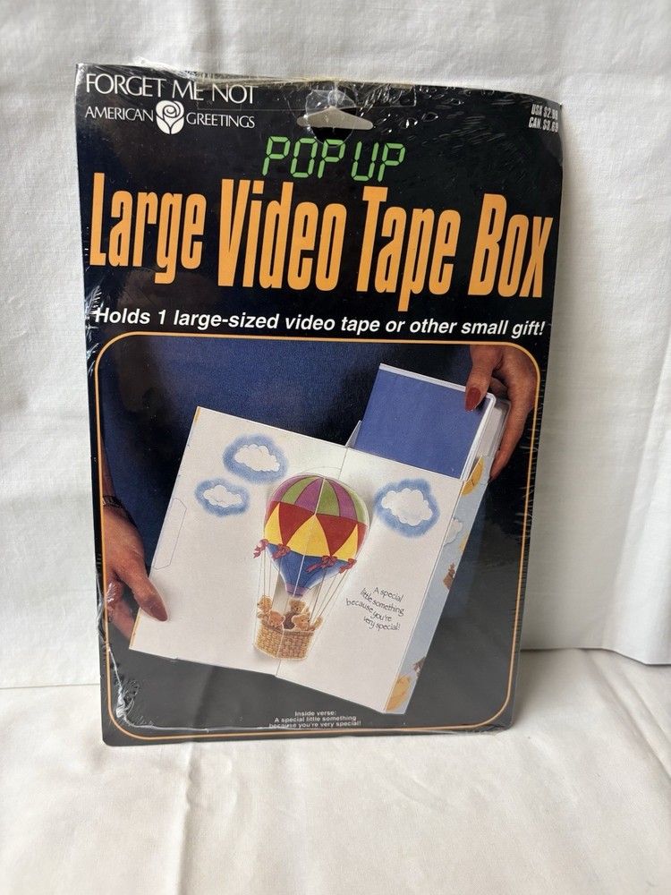 American Greetings VHS Tape Pop Up Gift Box Sealed In Package VTG 1980s