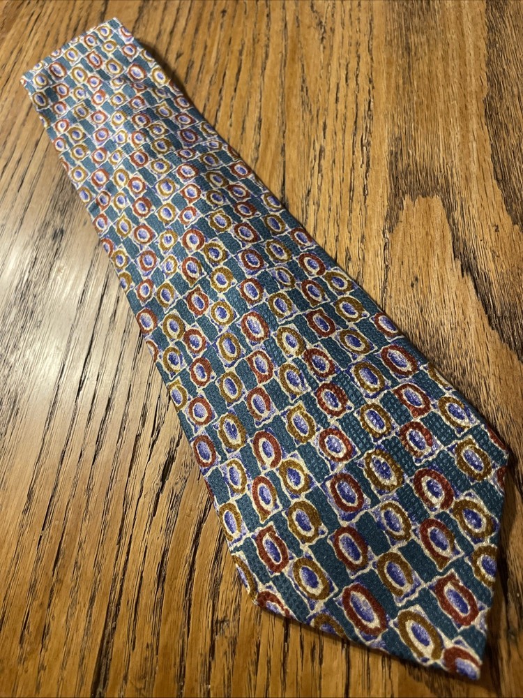 Vintage EUC Valentino Cravatte Silk Tie Men’s Necktie Abstract Made In Italy