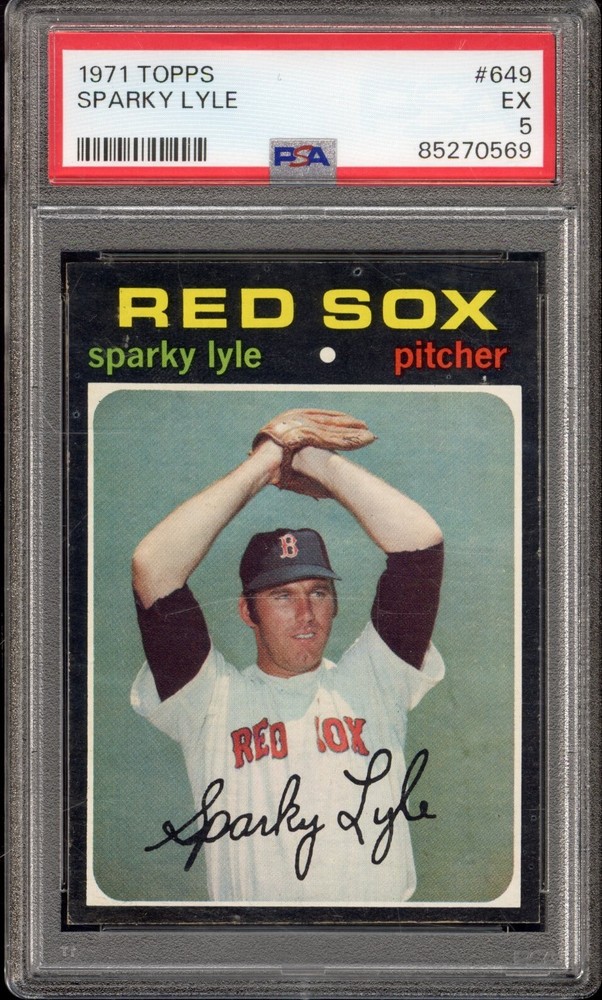 1971 Topps Sparky Lyle #649 High Number Baseball Card