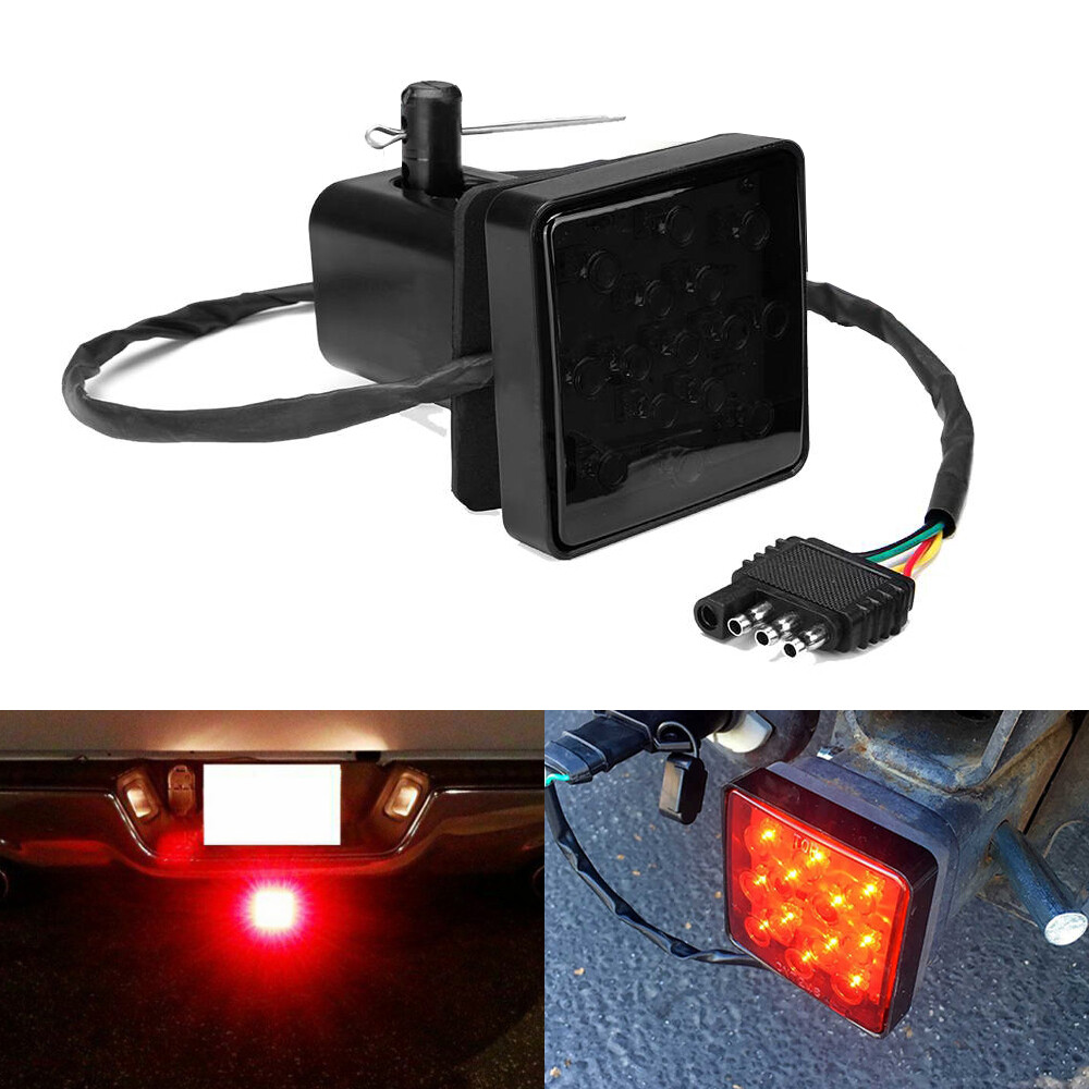 RED LED RUNNING/BRAKE TOW HITCH COVER LIGHT FOR TRUCK TRAILER 2