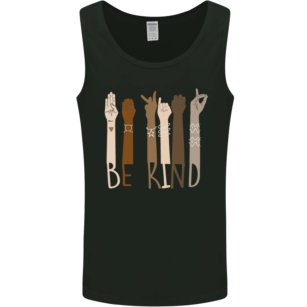 Be Kind in Sign Black Lives Matter LGBT Mens Vest Tank Top