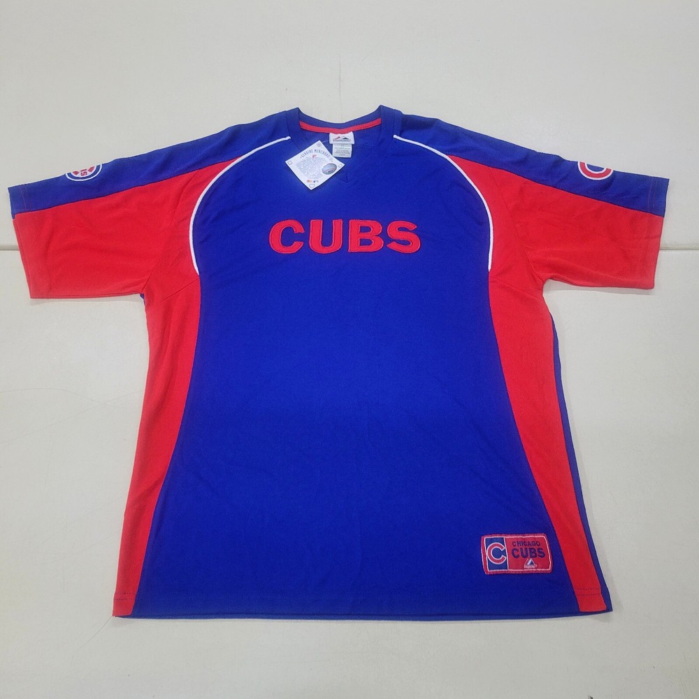 Chicago Cubs Majestic Stitched MLB Jersey Blank Mens XL