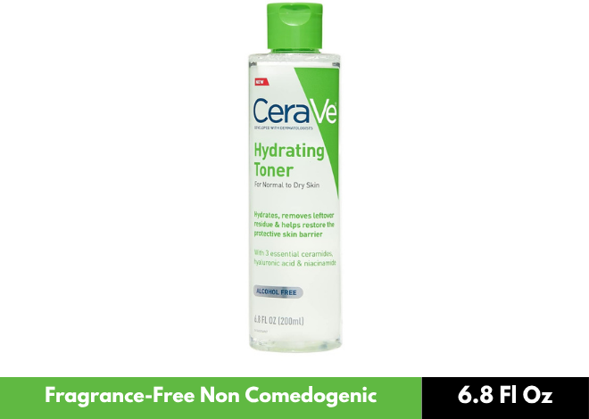 CeraVe Hydrating Facial Toner Alcohol-Free with Hyaluronic Acid