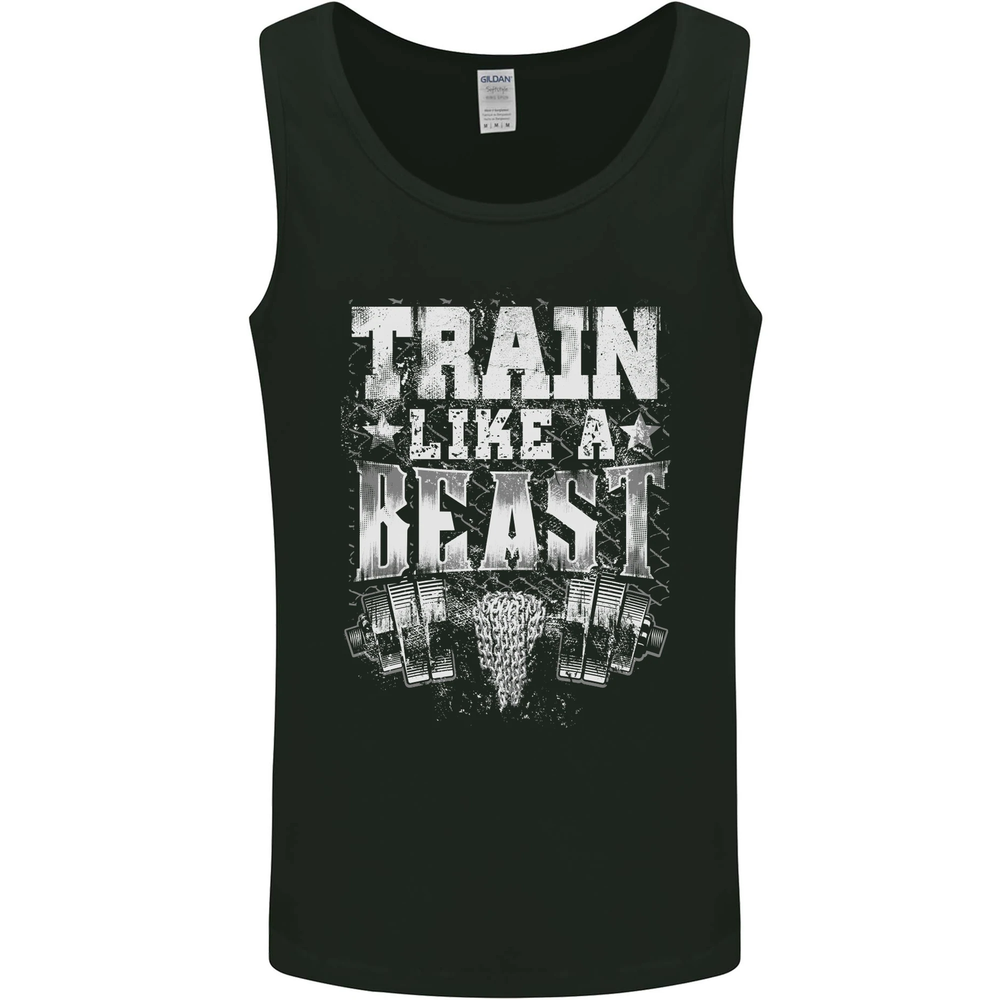 Train Like a Beast Gym Training Top Mens Vest Tank Top