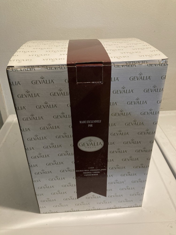 Gevalia 12 Cup Programmable Stainless Steel Coffee Maker Black New in Box