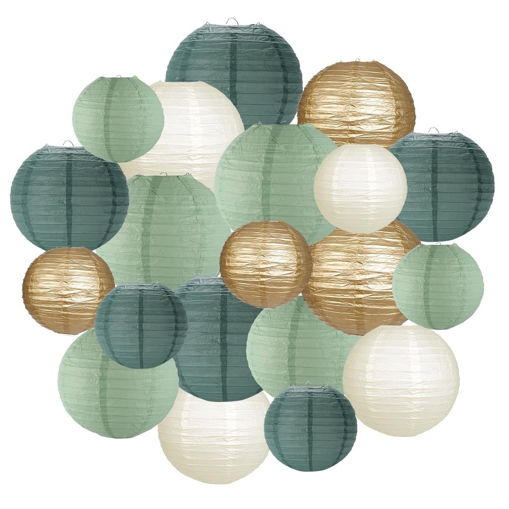 Paper Lanterns Party Decorations, Hanging Round Chinese Lanterns for Graduati...