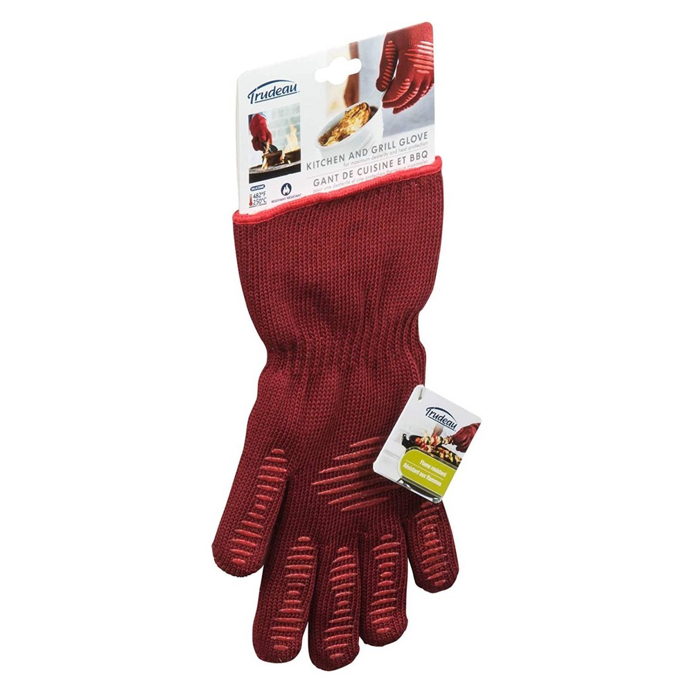 Trudeau Maison Double-Sided Padded Red Kitchen Grill Glove 1 per Pack