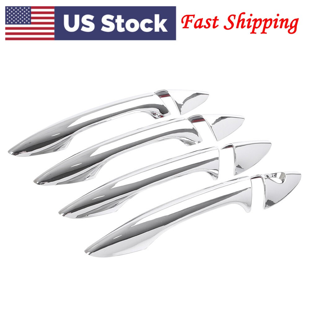 4pcs Chrome ABS Car Door Handle Cover Trim For Hyundai Elantra 2012 2013 2014