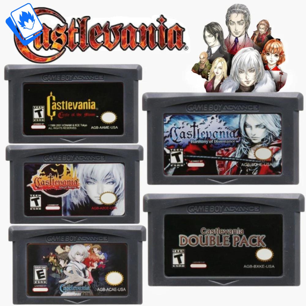 Castlevania GBA 32 Bit Game Cartridge for USA Game Console