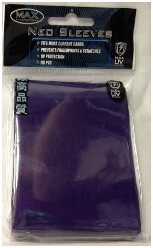 Solid Sleeves (50ct) - Purple (Max Protection) Max Protection GAMING SUPPLY NEW