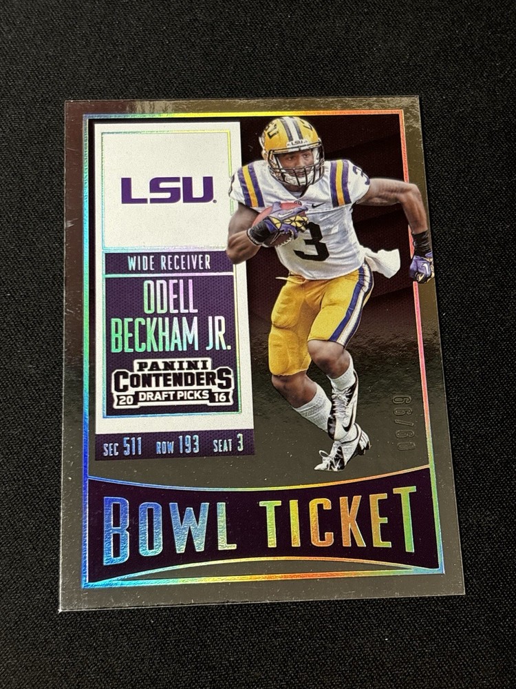 ODELL BECKHAM JR 2016 PANINI CONTENDERS DRAFT BOWL TICKET /99
