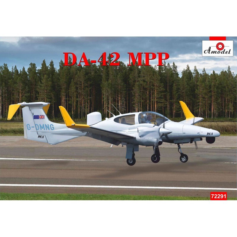 Aircraft Diamond DA42 MPP Scale 1:72 Plastic model kit AMODEL 72291