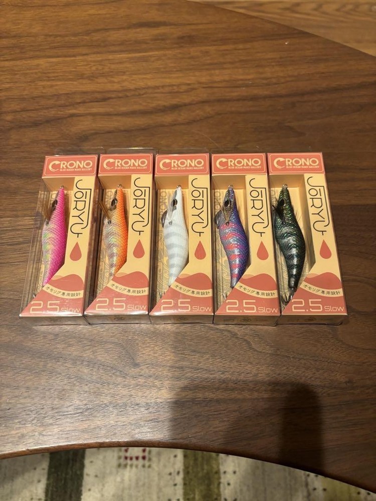 Chrono Joryu No. 2.5 Squid Metal Egi Fishing Lure 5-Piece Set