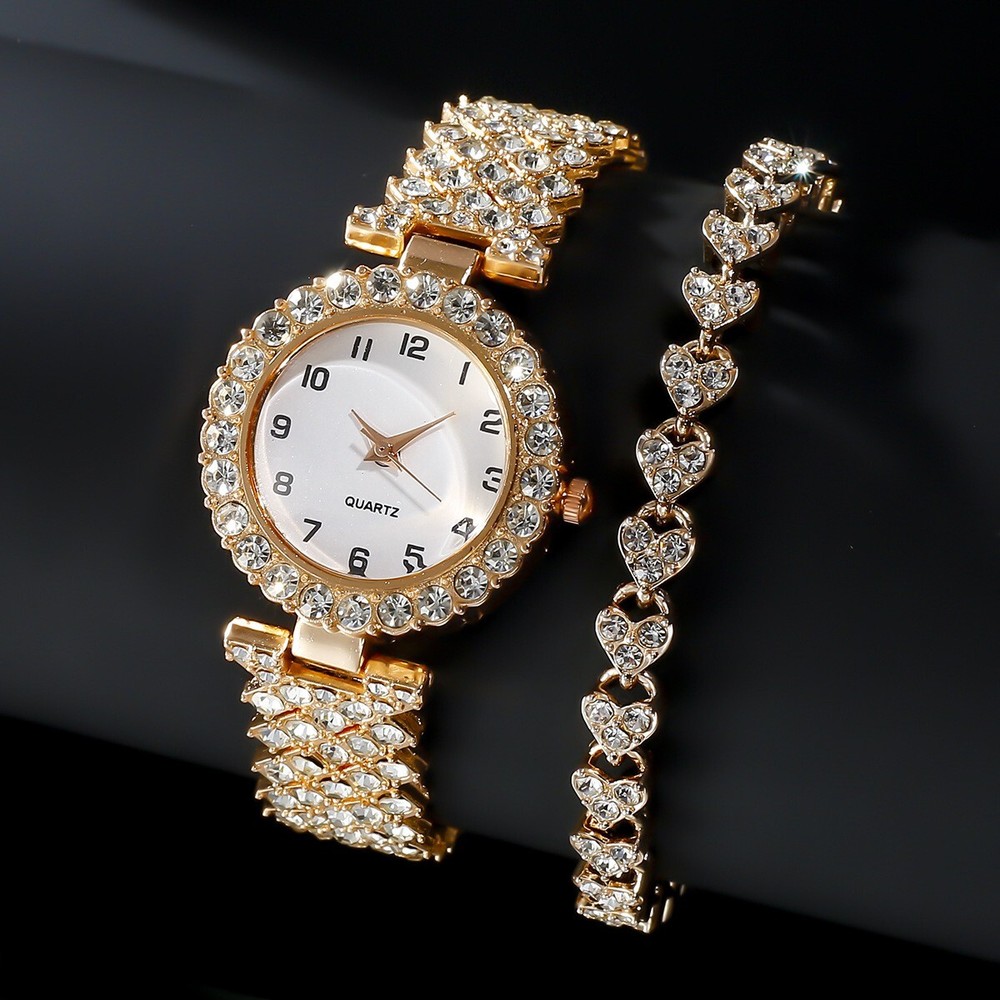 Fashion Jewelry 2pcs Luxury Fashion Women Watch