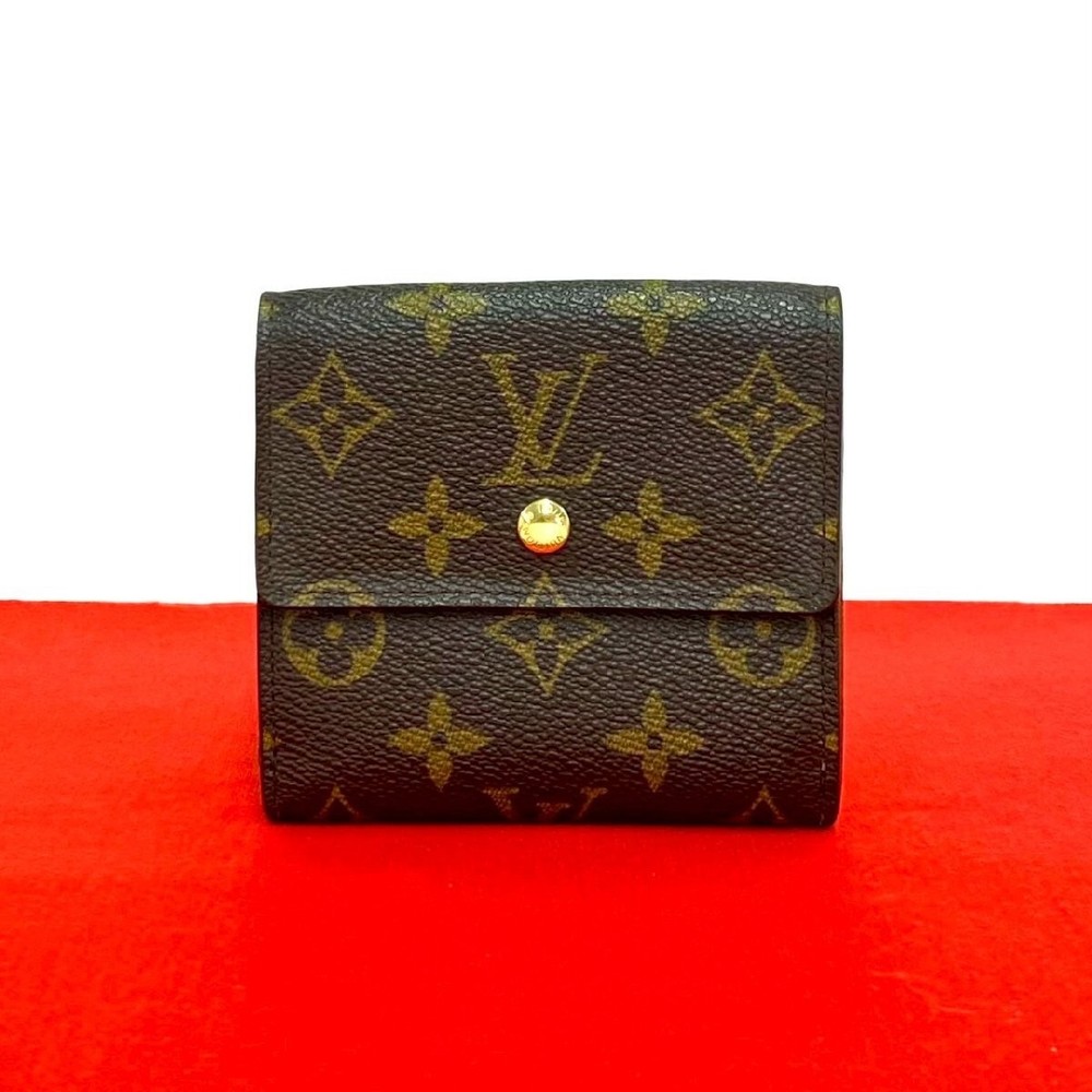 LOUIS VUITTON Port Monnaie Bien Carte de Cr dit Monogram Leather  Leather Tr