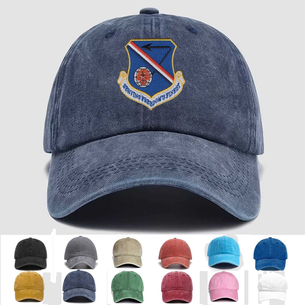 Custom Embroidered Hat 377th Air Base Wing, Veteran Cap, Trucker Hat, Gift Idea