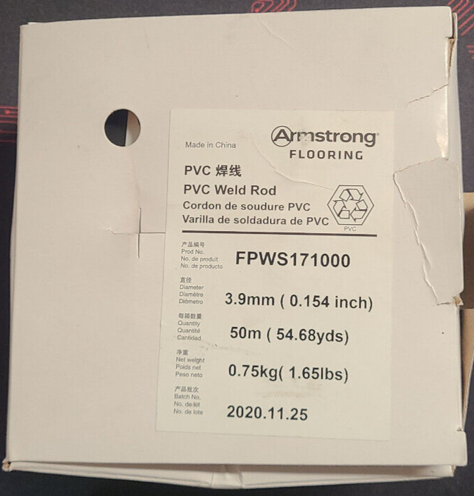 Armstrong Flooring PVC Weld Rod 3.9mm x 50m for Seamless Vinyl Repairs