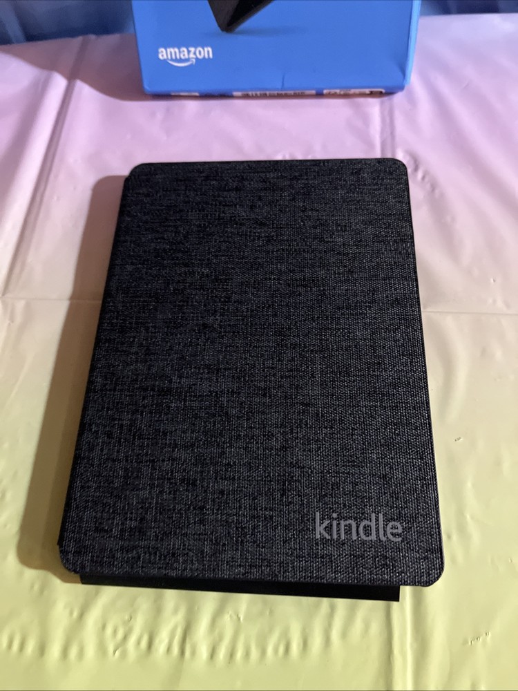 Amazon Kindle Paperwhite Leather Folio Case Cover 11th Generation Black - No Box
