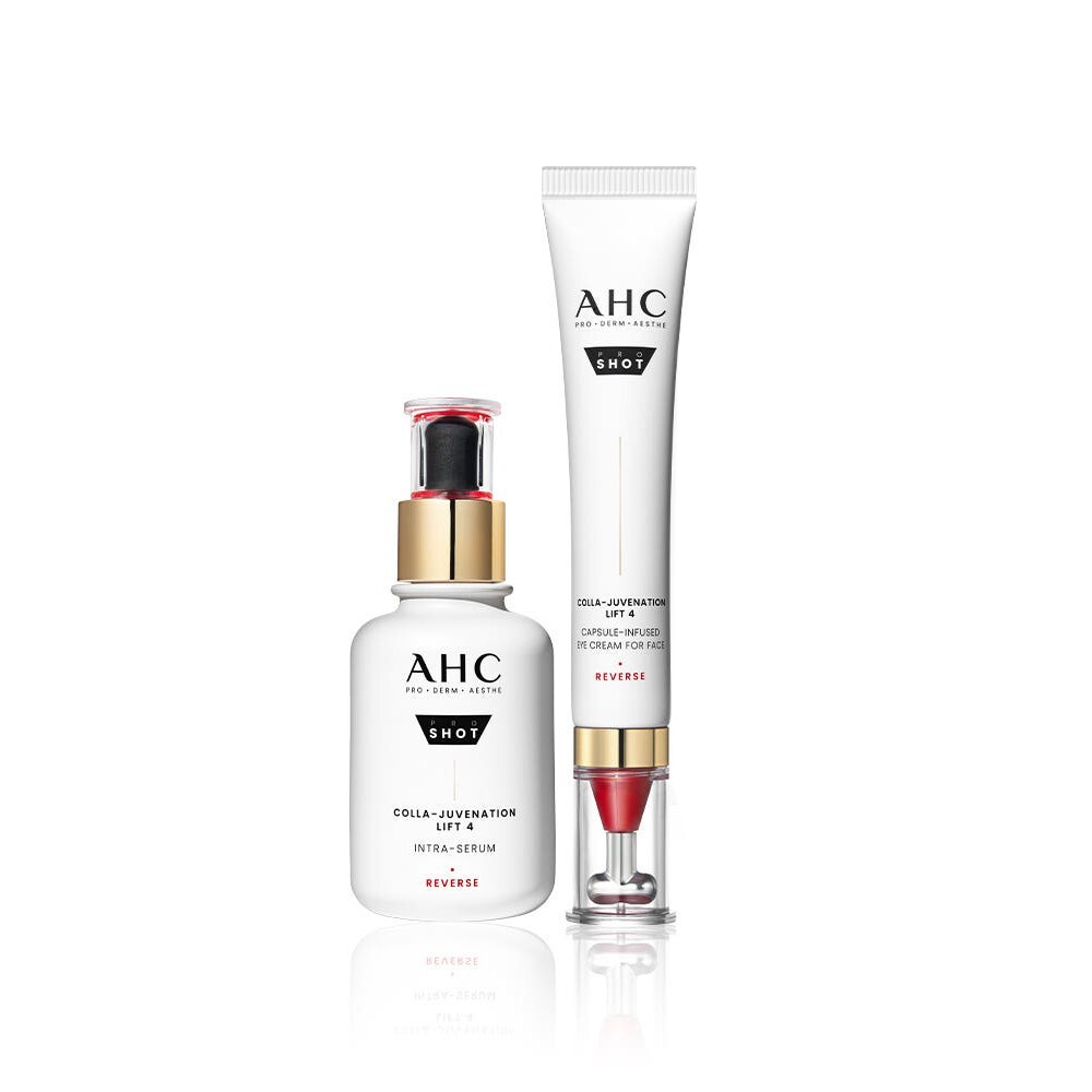 AHC Pro Shot Colla-Rejuvenation Lift 4 Serum 40ml + Eye Cream 30ml Duo K-Beauty