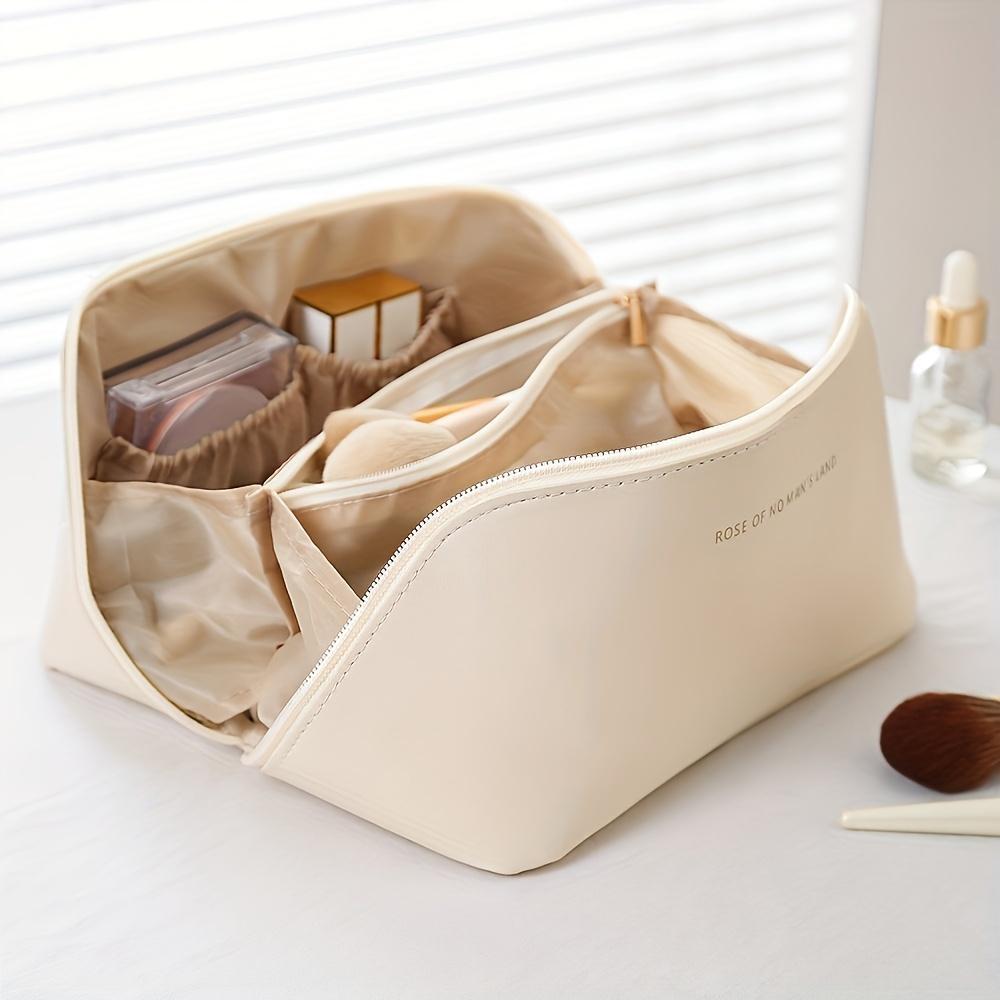 Luxury Makeup Organizer Bag – Zippered Travel Cosmetic Storage Pouch for Women,