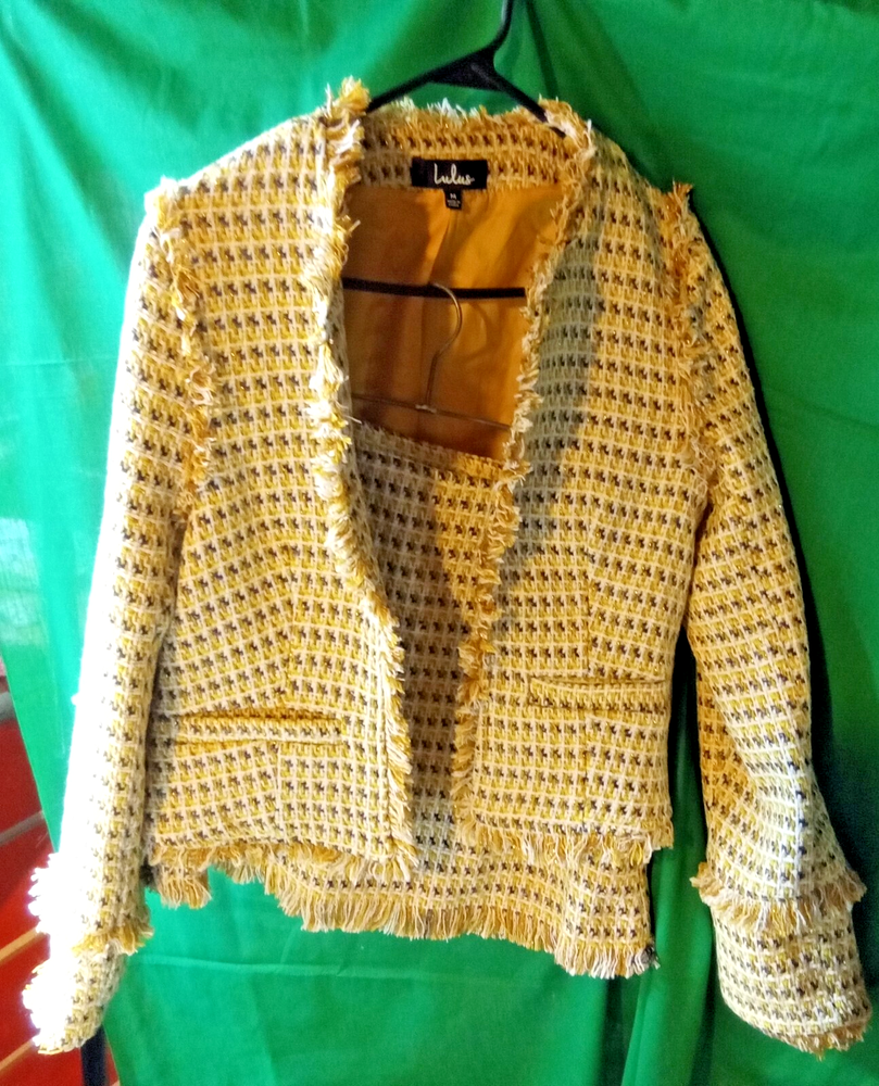Lulus Tweed Jacket And Mini Skirt