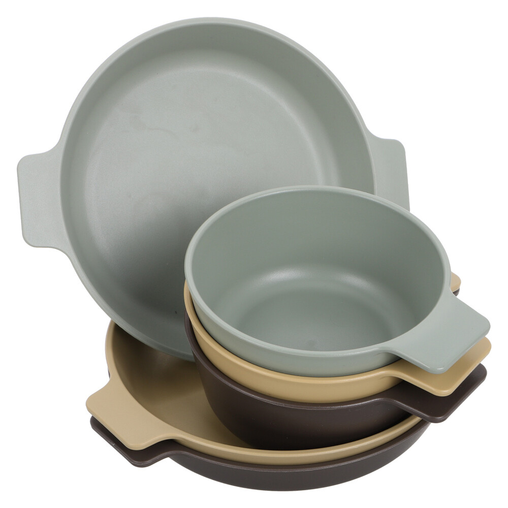 Portable Outdoor Kids Snack Plate Camping Dessert Bowls for Travel