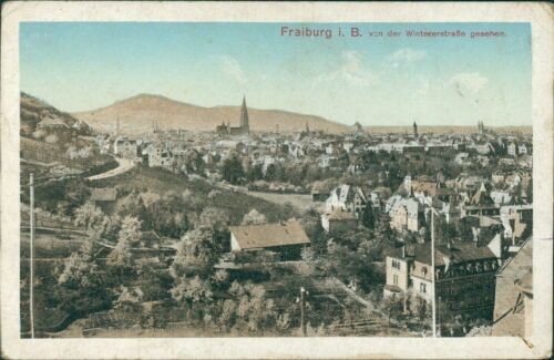 Ansichtskarte Freiburg i.B. von der Winterstraße gesehen (Nr.9528)