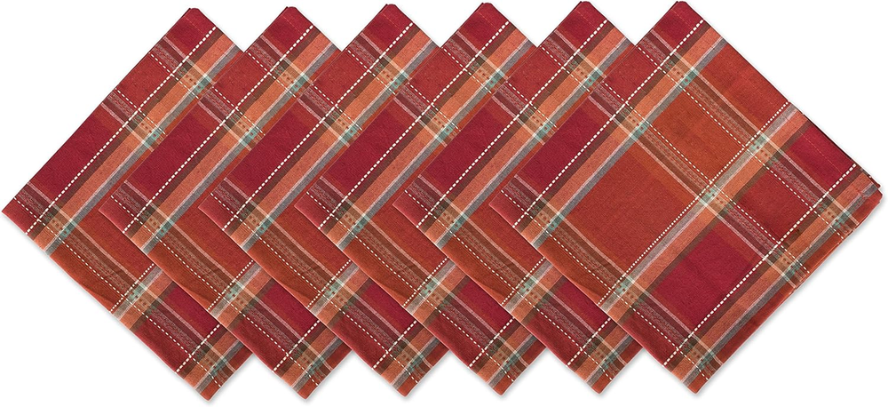 Autumn Pumpkin Spice Kitchen Collection Fall/Thanksgiving Cotton Table Décor, Sq