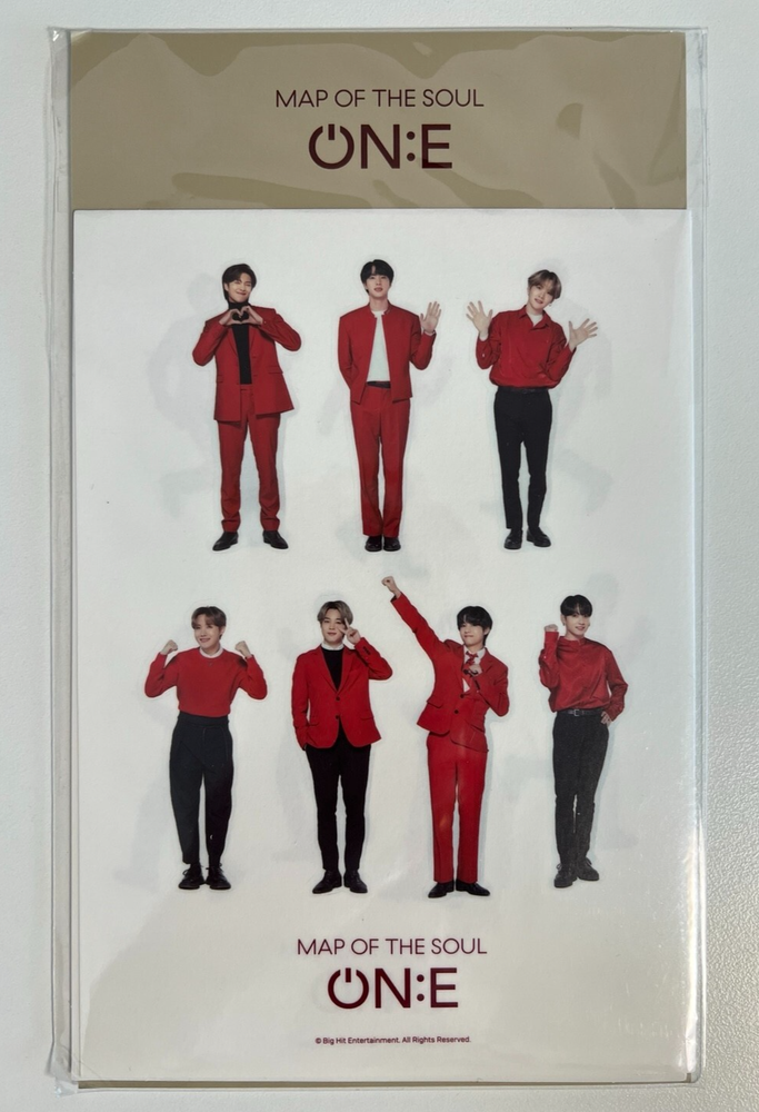 BTS MAP OF THE SOUL ON:E Official Light Stick Sticker Set 3pc K-POP Merch