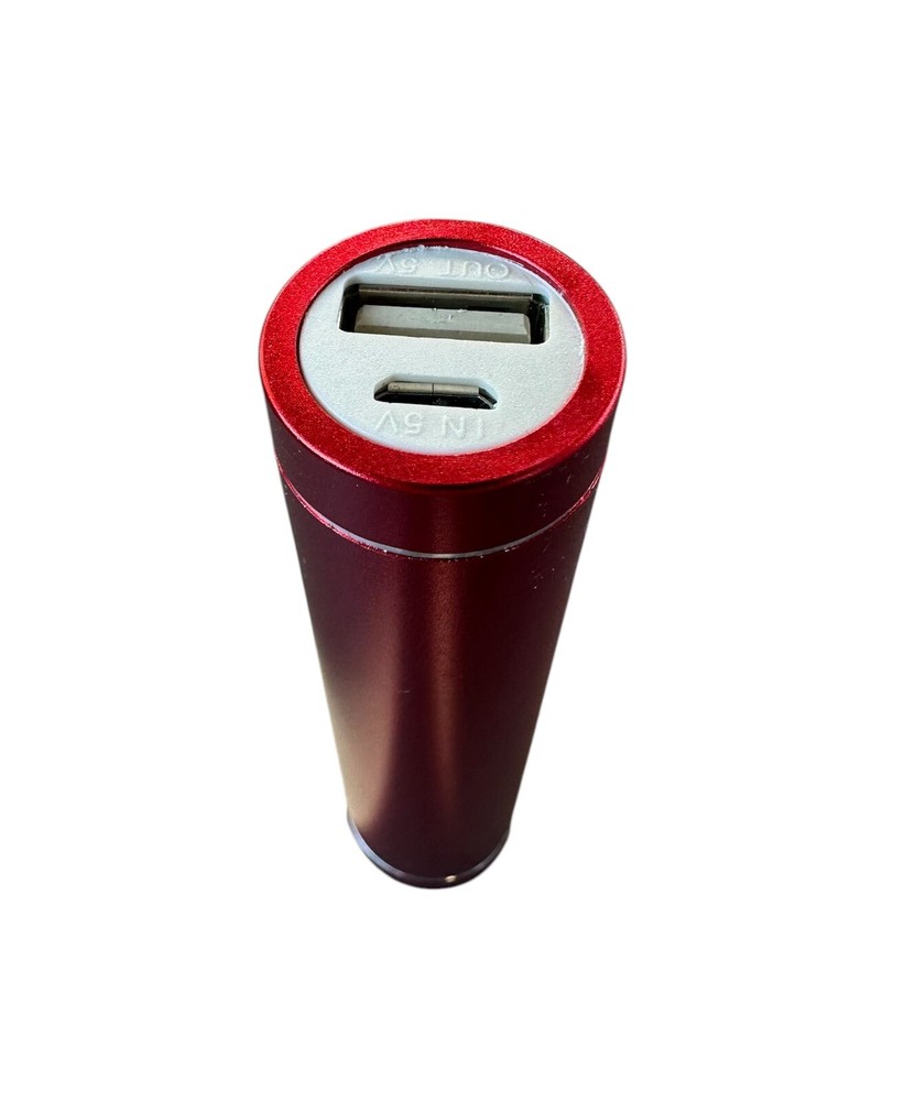 Power Bank 2600mAh Portable External Battery Backup For Cell Phone (Red)
