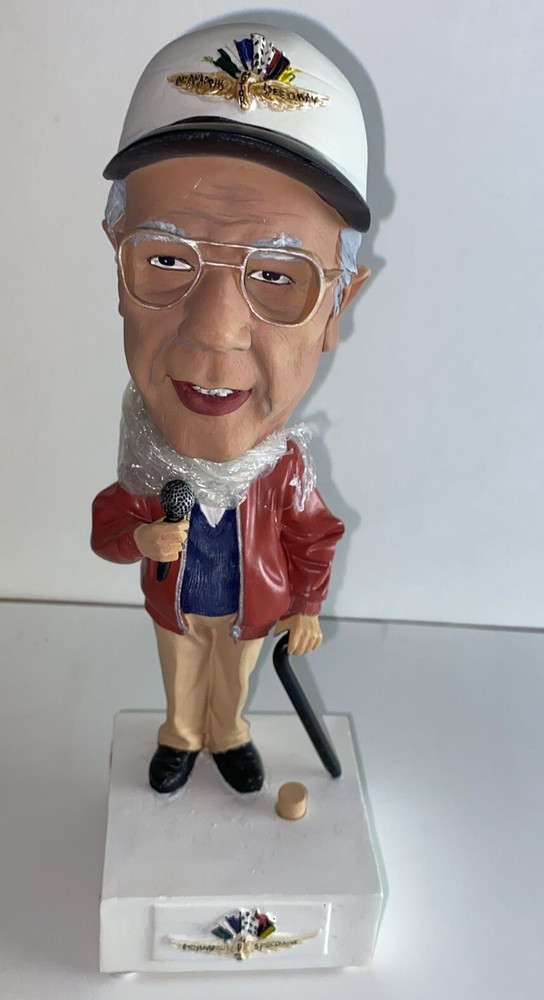 Tom Carnegie Talking Bobblehead Indianapolis Motor Speedway Track Announcer