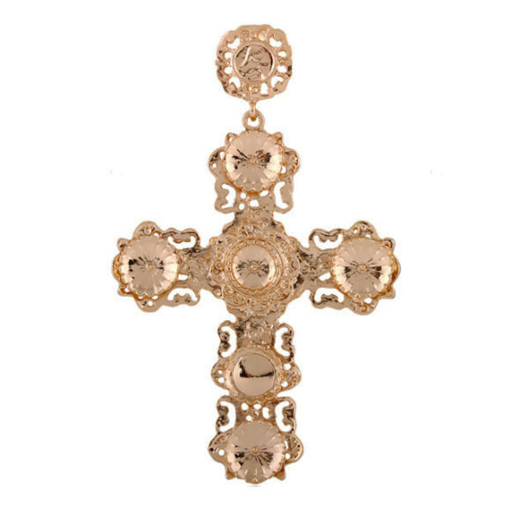 Cross Jewelry Accessories Golden Cross Earrings Jewelry Earring Women