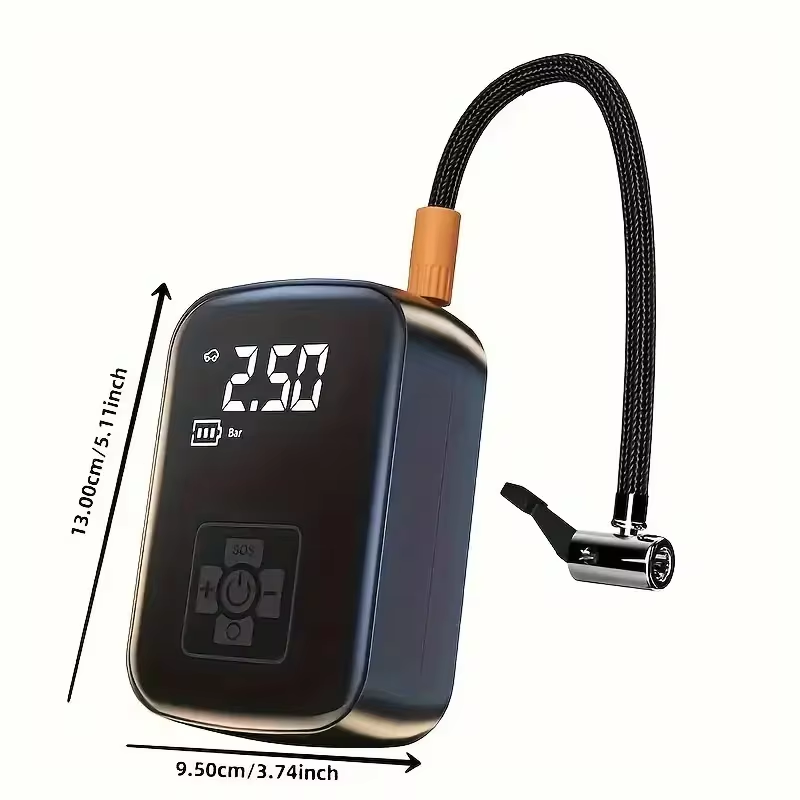 1Pc Wireless Car Air Compressor Electric Tire Inflator Pump for Wheels
