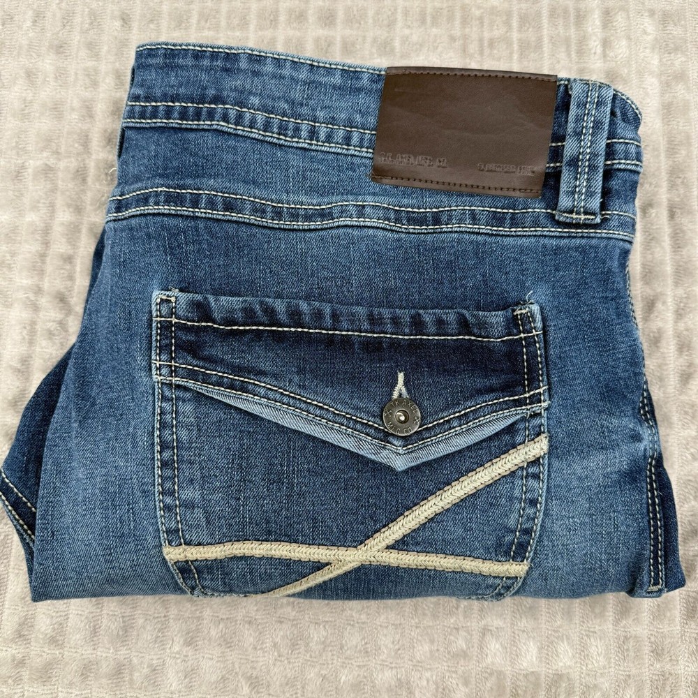 TK Axel Jeans Men's 38X32 Blue Slim Boot Stretch Denim Vintage Y2K 40x32