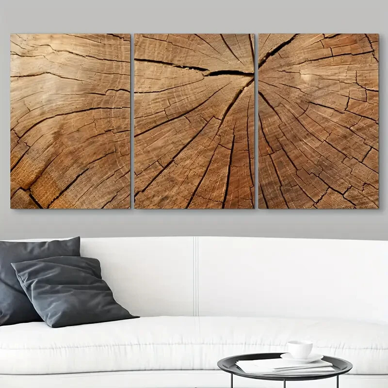 3pcs Dark Flora Modern Wall Art Canvas Unframed