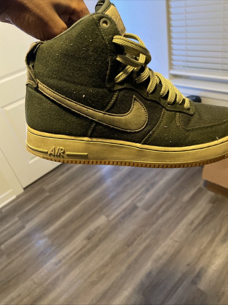 Green Nike Air Force 1s