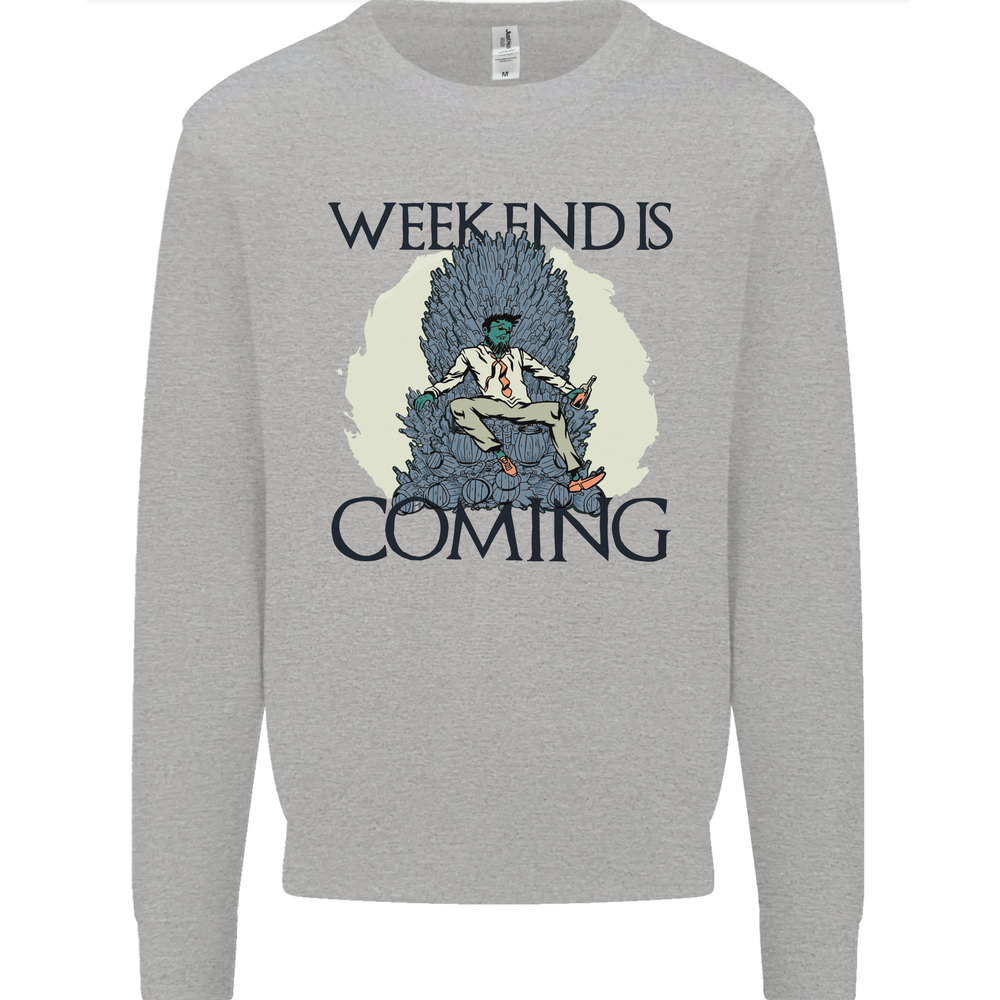 Funny Alcohol Lover Mens Sweatshirt - Beer Wine Gin Cider Design