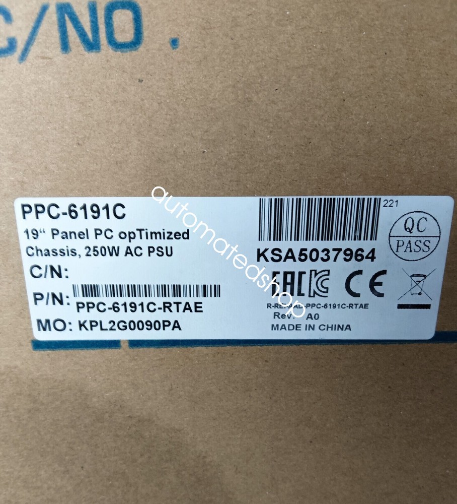 1PCS NEW ADVANTECH PPC-6191C-RTAE panel PC Shipping DHL or FedEX