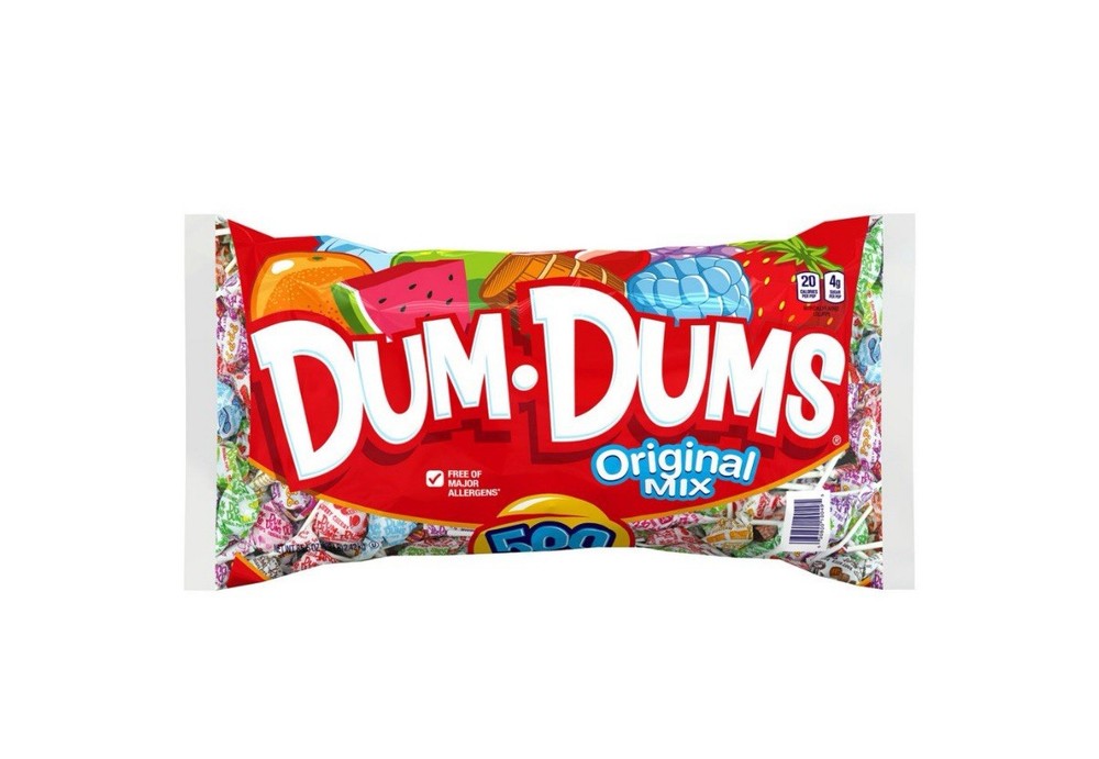 Dum Dum Assorted Flavor Lollipops Bulk Bag 5.3 lb