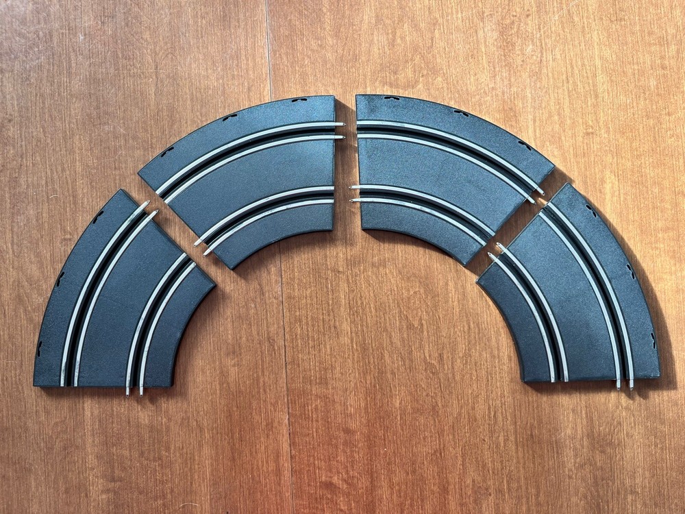 Artin Slot Car Track Replacement Parts: Turn (4) Track Tested, Free Shipping