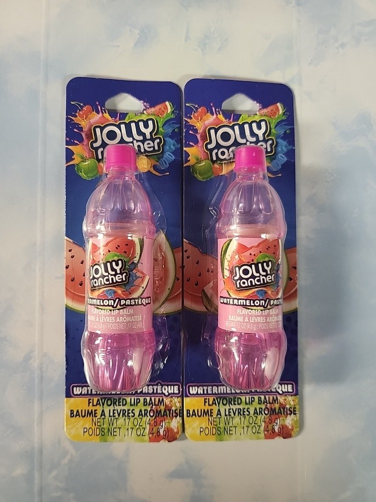 Lot Of 2 JOLLY RANCHER WATERMELON Candy Flavored Lip Balm Stocking Stuffer
