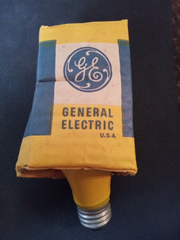 New GE 60W 115-125V Yellow Bug Light by General Electric USA