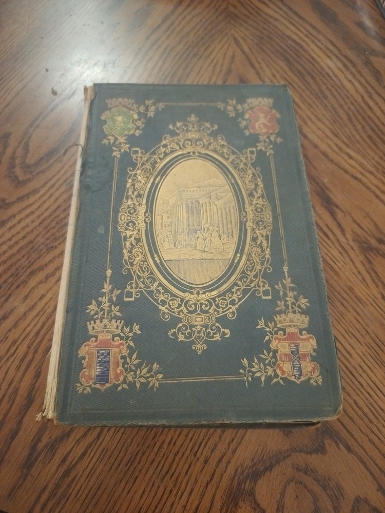 1853 A Summer at Baden-Baden Original French Full Cloth Binding - Illustrated