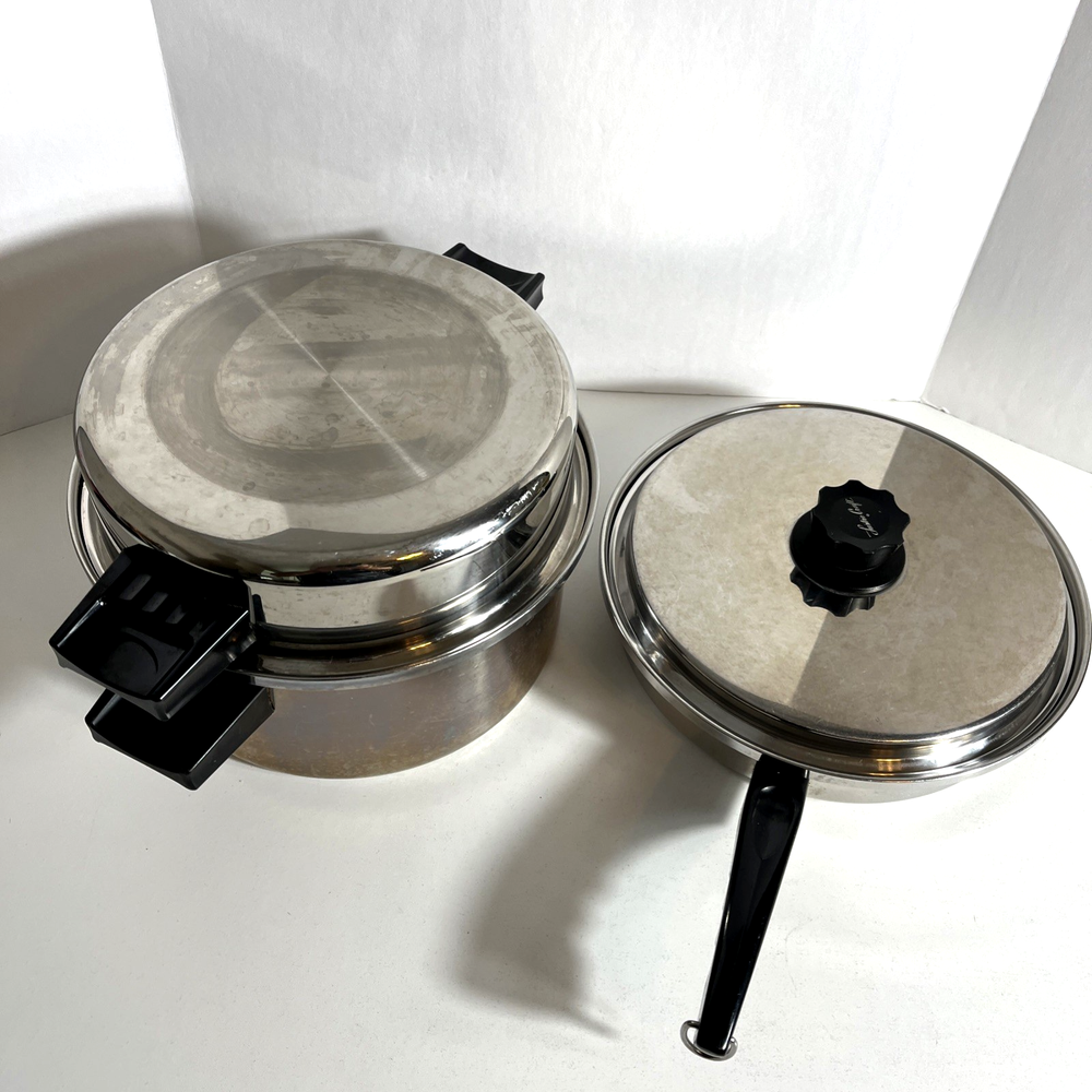 Lustre Craft USA-Made Dutch Oven with Skillet and Lid Set