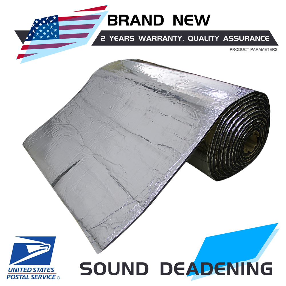 315'' x 16.5'' Sound Deadener Noise Deadening Mat Car Heat Shield Insulation 5mm