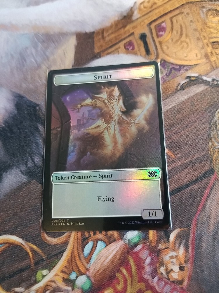 Spirit / Elemental Token Foil MTG Double Masters 2022 - Pack Fresh --image