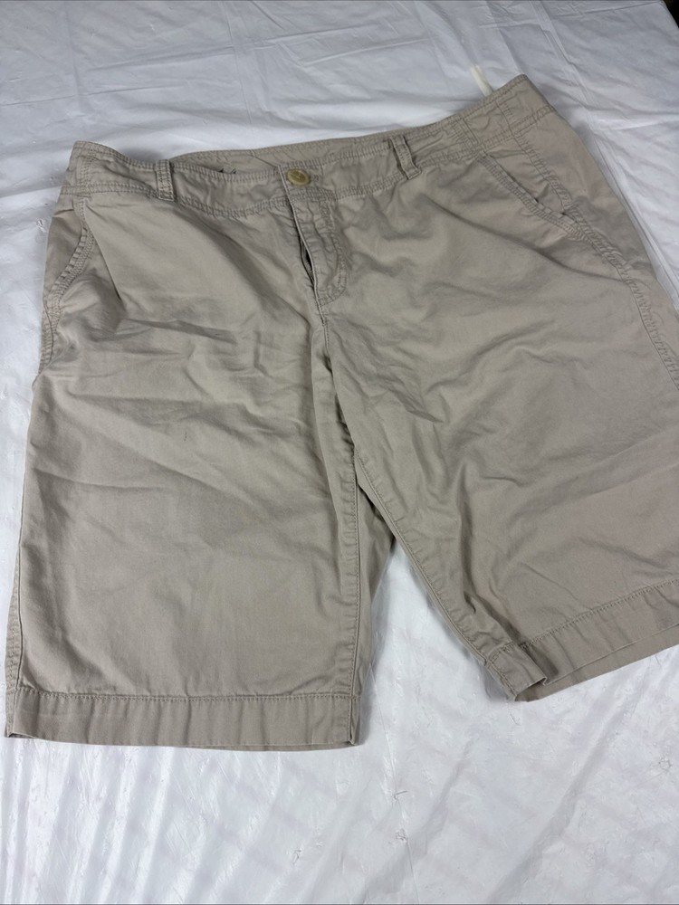 Ann Taylor Loft Bermuda Shorts Sz 14 Mid Rise Cotton