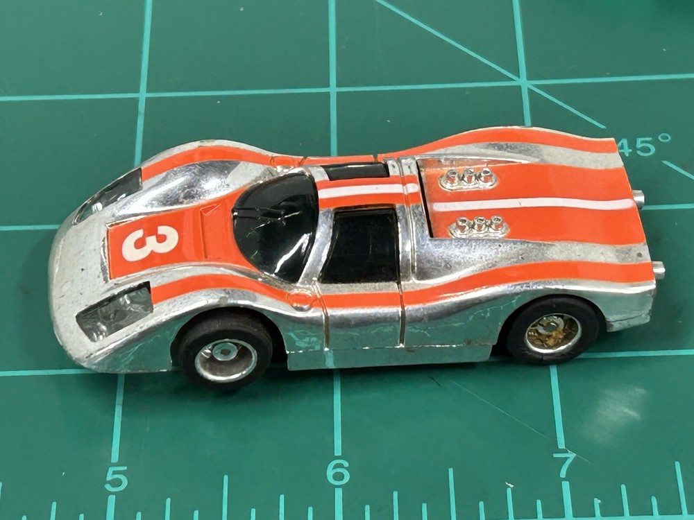 Lighted Tyco Porsche HO Slot Car #3 Runs On Aurora & Afx Track