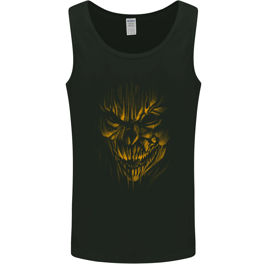 Demon Skull Devil Satan Grim Reaper Gothic Mens Vest Tank Top