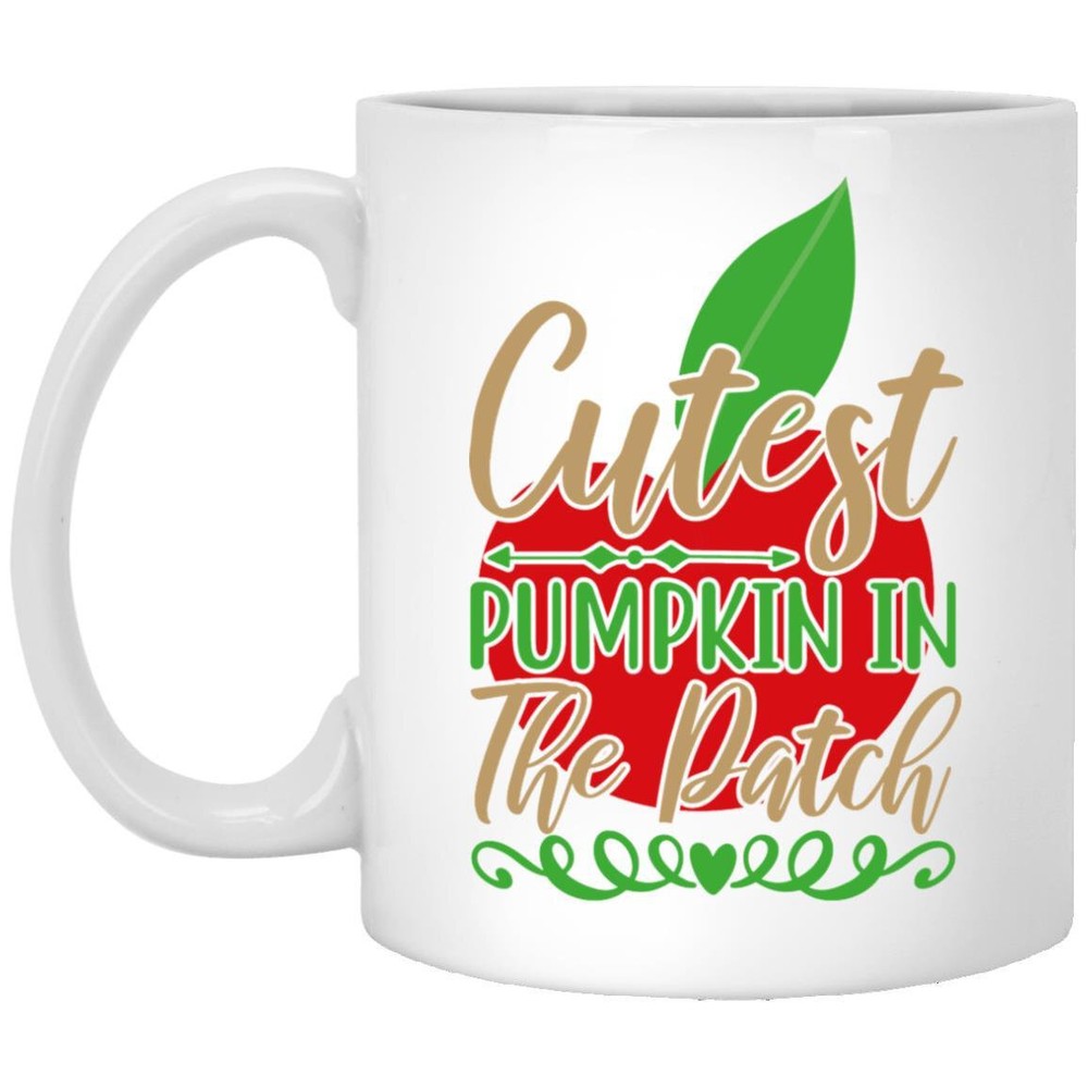 Thanksgiving Mug Cutest Pumpkin In The Patch Coffee Mugs Gift For Mom Dad